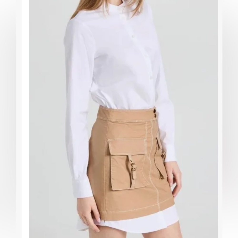 $548 OPULENT & CLASSY VERONICA BEARD Stylish Khaki Dress - investment - Size 12 - Picture 3 of 8